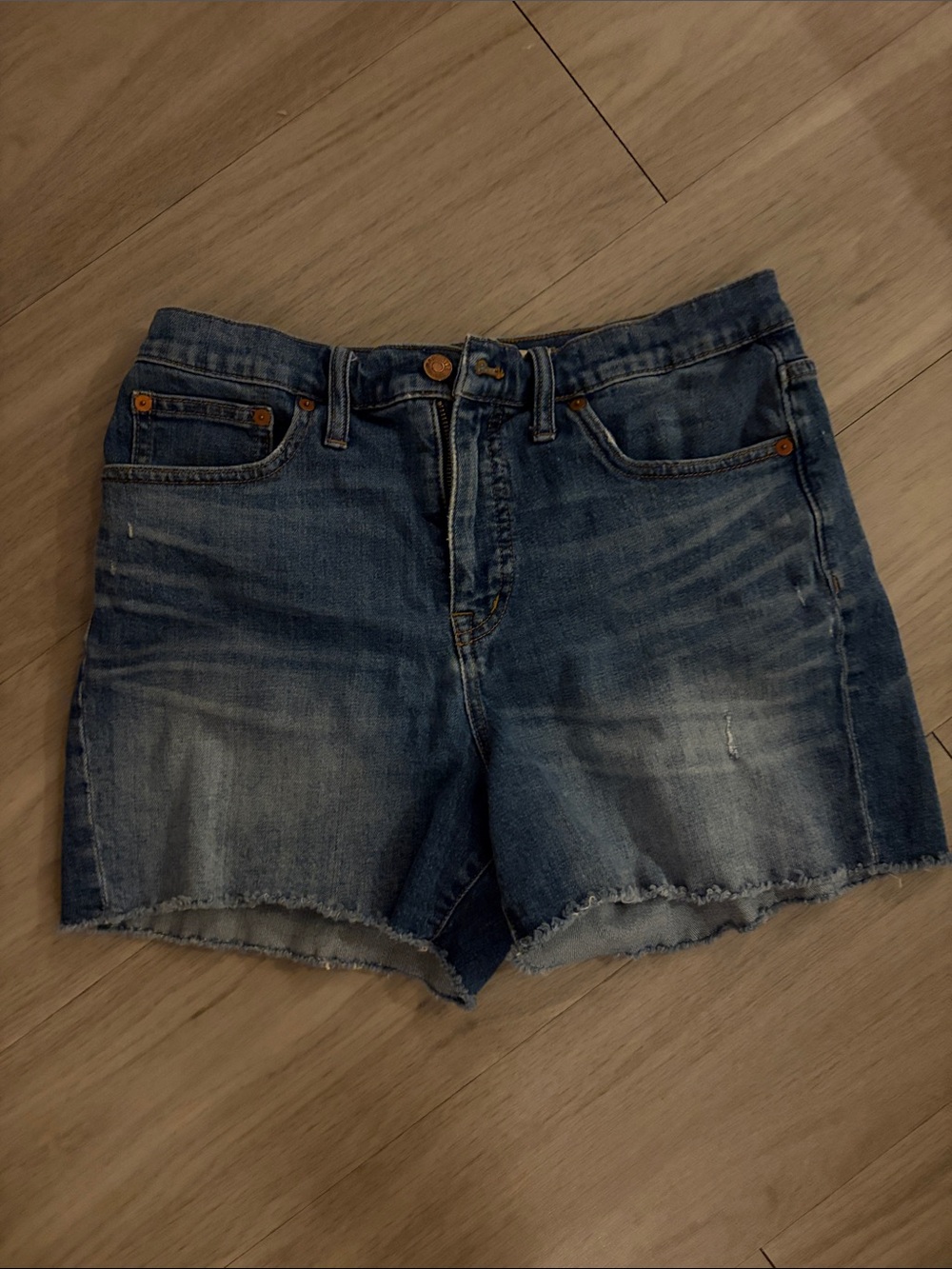 Classic Blue Denim Women's Cutoff Shorts